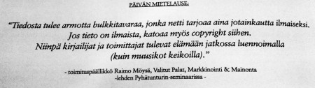 Päivän mietelause